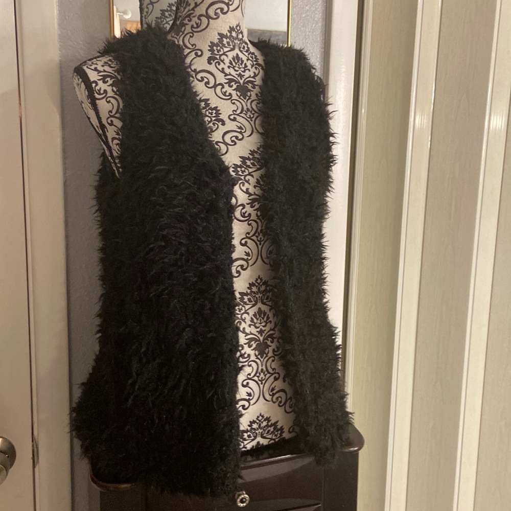 Fluffy vest
